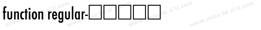 function regular字体转换